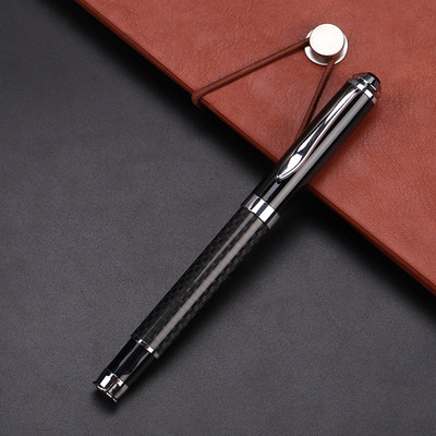 Pix din fibră de carbon, 230, pix pentru semnătură din metal, auriu, negru, papetărie, rechizite școlare de birou, pixuri cu cerneală pentru scris