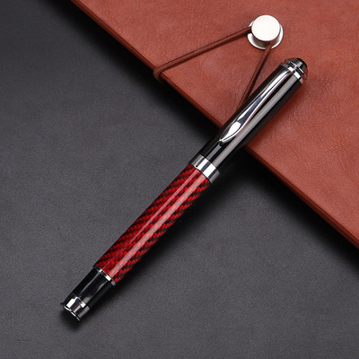 Pix din fibră de carbon, 230, pix pentru semnătură din metal, auriu, negru, papetărie, rechizite școlare de birou, pixuri cu cerneală pentru scris