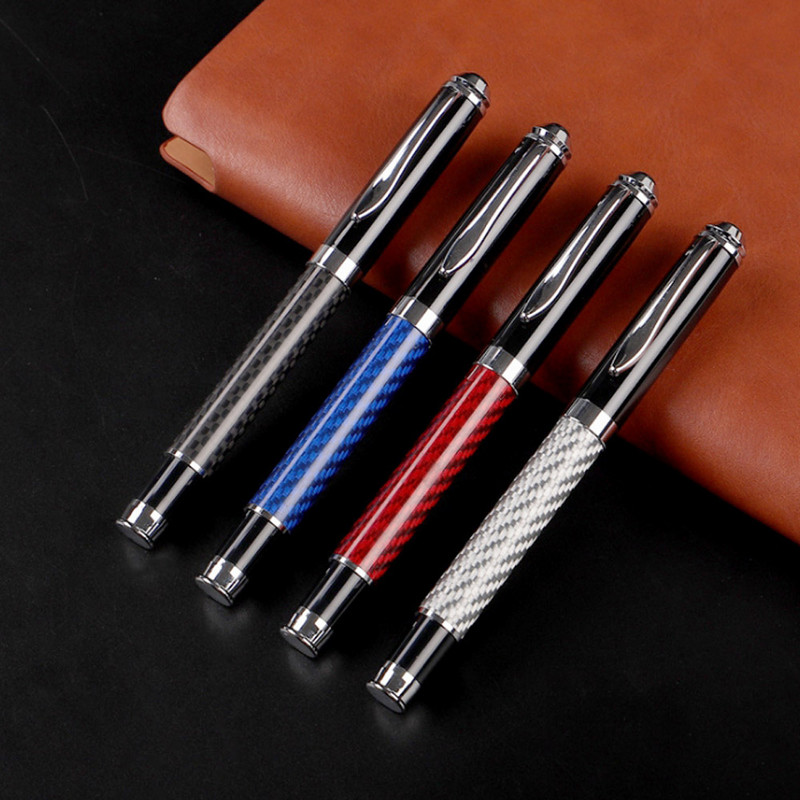 Pix din fibră de carbon, 230, pix pentru semnătură din metal, auriu, negru, papetărie, rechizite școlare de birou, pixuri cu cerneală pentru scris