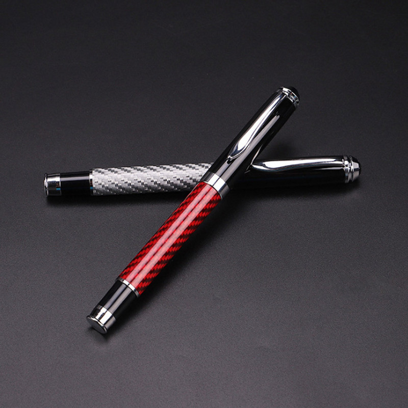 Pix din fibră de carbon, 230, pix pentru semnătură din metal, auriu, negru, papetărie, rechizite școlare de birou, pixuri cu cerneală pentru scris
