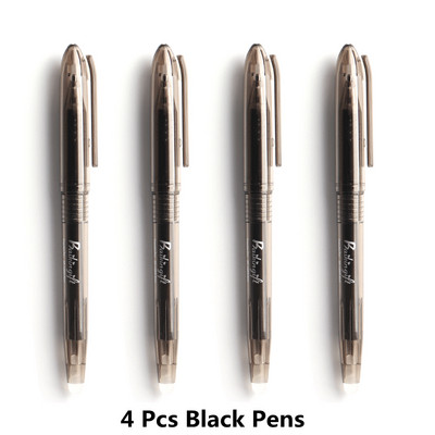 4/24 PCS kawaii dzēšama pildspalva Piemērota uzpilde Krāsaini 8 krāsu radošie zīmēšanas rīki Jauki gēla pildspalvu komplekti Skolas biroja kancelejas preces