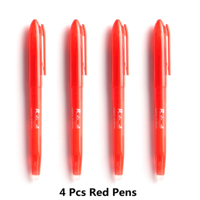 4/24 PCS kawaii dzēšama pildspalva Piemērota uzpilde Krāsaini 8 krāsu radošie zīmēšanas rīki Jauki gēla pildspalvu komplekti Skolas biroja kancelejas preces