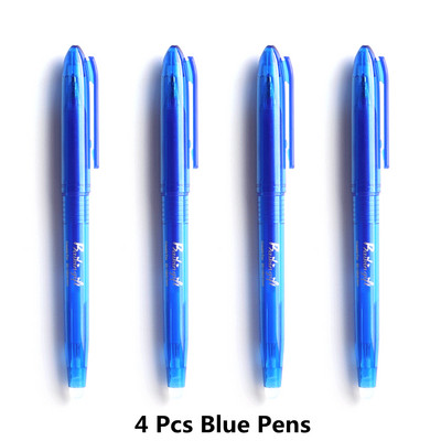 4/24 PCS kawaii dzēšama pildspalva Piemērota uzpilde Krāsaini 8 krāsu radošie zīmēšanas rīki Jauki gēla pildspalvu komplekti Skolas biroja kancelejas preces