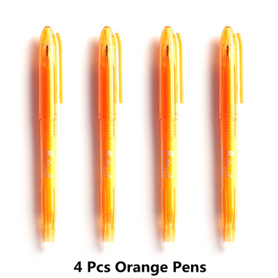 4/24 PCS kawaii dzēšama pildspalva Piemērota uzpilde Krāsaini 8 krāsu radošie zīmēšanas rīki Jauki gēla pildspalvu komplekti Skolas biroja kancelejas preces