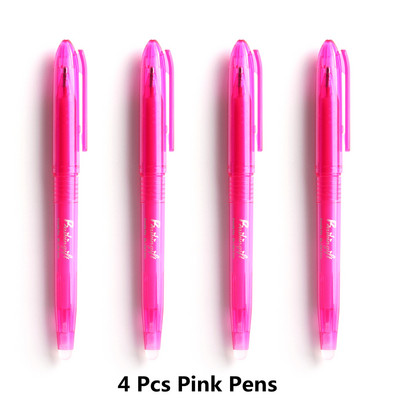 4/24 PCS kawaii dzēšama pildspalva Piemērota uzpilde Krāsaini 8 krāsu radošie zīmēšanas rīki Jauki gēla pildspalvu komplekti Skolas biroja kancelejas preces