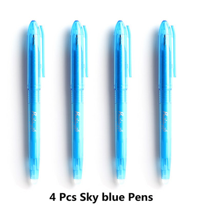 4/24 PCS kawaii dzēšama pildspalva Piemērota uzpilde Krāsaini 8 krāsu radošie zīmēšanas rīki Jauki gēla pildspalvu komplekti Skolas biroja kancelejas preces