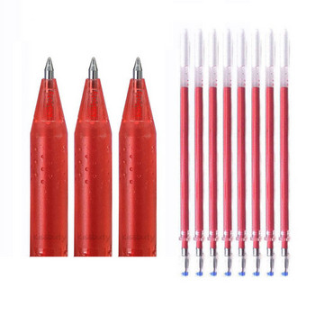 Изтриваема гел химикалка 8 цвята Изтриваема писалка с пълнител Комплект пръти Стилове Rainbow Миеща се дръжка Творчески канцеларски химикалки за рисуване за училище