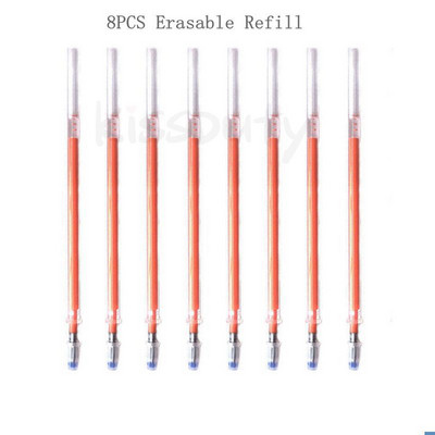 Pix cu gel ștergabil 8 culori Pix ștergător Set de tije de reumplere Stiluri Curcubeu Mâner lavabil Desen creativ Pixuri de papetărie pentru școală