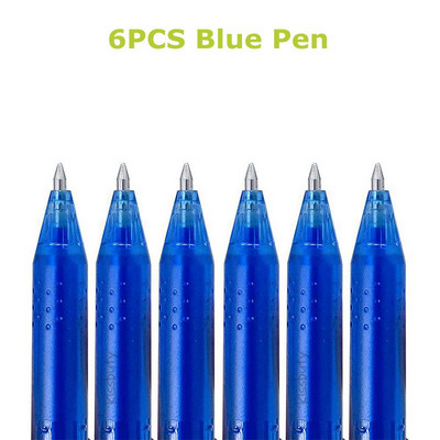 Pix cu gel ștergabil 8 culori Pix ștergător Set de tije de reumplere Stiluri Curcubeu Mâner lavabil Desen creativ Pixuri de papetărie pentru școală