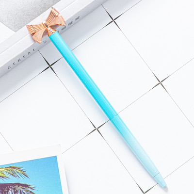 1 kom kawaii kemijska olovka Školski uredski pribor Tiskanice Roman Slatka mašna Metalna luksuzna marka visokokvalitetne vrteće se vjenčane slatke