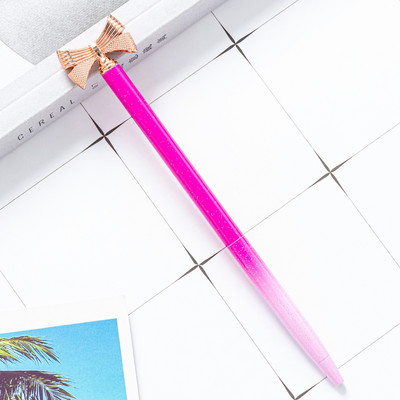 1 kom kawaii kemijska olovka Školski uredski pribor Tiskanice Roman Slatka mašna Metalna luksuzna marka visokokvalitetne vrteće se vjenčane slatke