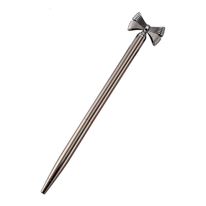 1 kom kawaii kemijska olovka Školski uredski pribor Tiskanice Roman Slatka mašna Metalna luksuzna marka visokokvalitetne vrteće se vjenčane slatke