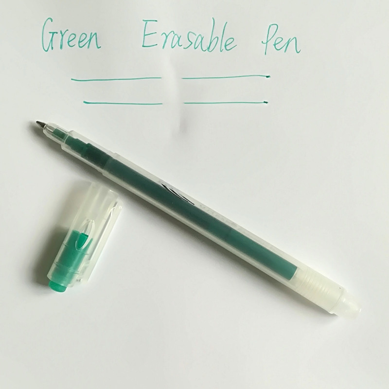 Izvelkamas dzēšamās gēla pildspalvas ar smalku galu 0,7 mm, lai kļūdas pazustu Premium Comfort Grip melnā tinte plānotājiem piezīmju veikšanai