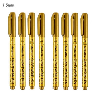 „Haile Mirror Pen“ skysti atspindintys dažai metalo chromo plokštelė sidabrinis žymeklis „pasidaryk pats“ skystas parašo modelis Blizgantis galvanizavimas