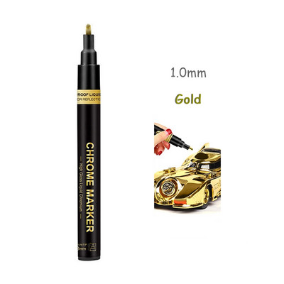 „Haile Mirror Pen“ skysti atspindintys dažai metalo chromo plokštelė sidabrinis žymeklis „pasidaryk pats“ skystas parašo modelis Blizgantis galvanizavimas