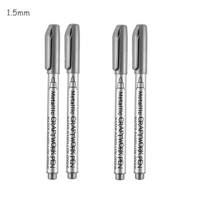 „Haile Mirror Pen“ skysti atspindintys dažai metalo chromo plokštelė sidabrinis žymeklis „pasidaryk pats“ skystas parašo modelis Blizgantis galvanizavimas