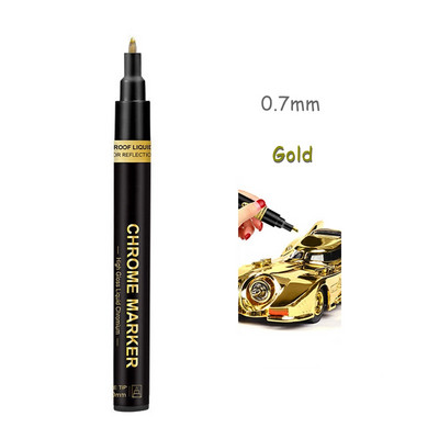 „Haile Mirror Pen“ skysti atspindintys dažai metalo chromo plokštelė sidabrinis žymeklis „pasidaryk pats“ skystas parašo modelis Blizgantis galvanizavimas