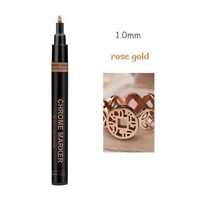 „Haile Mirror Pen“ skysti atspindintys dažai metalo chromo plokštelė sidabrinis žymeklis „pasidaryk pats“ skystas parašo modelis Blizgantis galvanizavimas