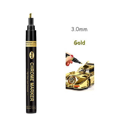 „Haile Mirror Pen“ skysti atspindintys dažai metalo chromo plokštelė sidabrinis žymeklis „pasidaryk pats“ skystas parašo modelis Blizgantis galvanizavimas