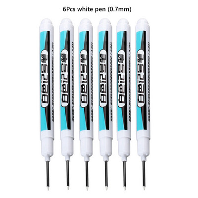 4–8 vnt. „Pasidaryk pats“ metaliniai vandeniui atsparūs nuolatiniai dažų žymekliai balto aukso sidabro teptukas, rankdarbiai, dervos formos rašiklis, tapybos reikmenys