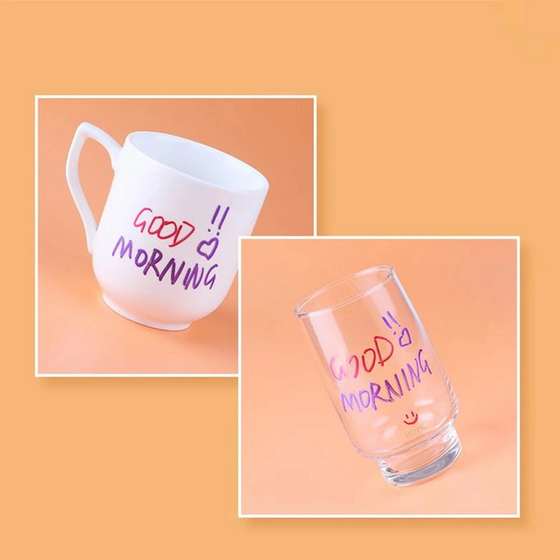 4–8 vnt. „Pasidaryk pats“ metaliniai vandeniui atsparūs nuolatiniai dažų žymekliai balto aukso sidabro teptukas, rankdarbiai, dervos formos rašiklis, tapybos reikmenys