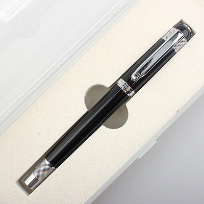 Luxus, kiváló minőségű 901 fekete ezüst usiness irodai 0,5 mm-es hegyű Rollerball Pen Új zselés tollak
