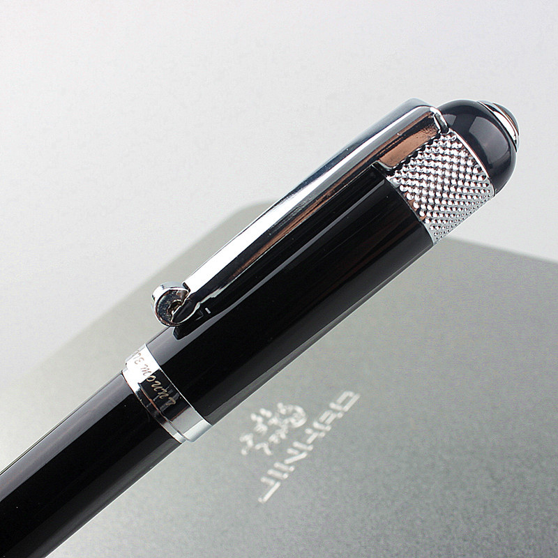 Luksuzna visokokvalitetna 901 crna srebrna upotrebljiva uredska roler olovka s perom od 0,5 mm Nove gel olovke