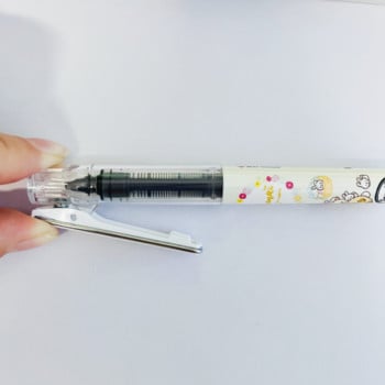 6 τεμ AIHAO RP3122 Rilakkuma Mini Straight Liquid Pen 0,5mm Full Needle Tube Neutral Pen Μαύρο μελάνι Σχολικό Γραφείο Γραφείου