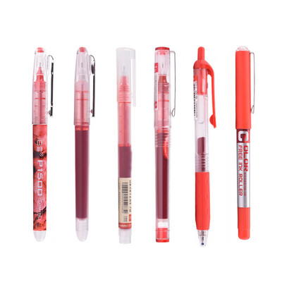 7pcs/set Simplicity Color Large Gel Pen Set 0.5mm Brzosušeće ravne olovke Highlighter Pisanje za školski pribor Kawaii