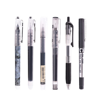 7pcs/set Simplicity Color Large Gel Pen Set 0.5mm Brzosušeće ravne olovke Highlighter Pisanje za školski pribor Kawaii