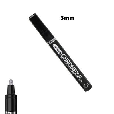 DIY peegeldav kunstimarker värvipliiats Hõbedane vedel kroomitud alkoholivärv peegeldav hõbedane markerpliiats Metallic Art käsitööpliiats