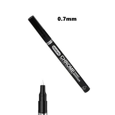 DIY peegeldav kunstimarker värvipliiats Hõbedane vedel kroomitud alkoholivärv peegeldav hõbedane markerpliiats Metallic Art käsitööpliiats