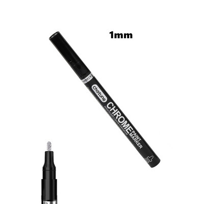 DIY peegeldav kunstimarker värvipliiats Hõbedane vedel kroomitud alkoholivärv peegeldav hõbedane markerpliiats Metallic Art käsitööpliiats