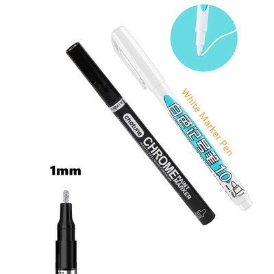 DIY peegeldav kunstimarker värvipliiats Hõbedane vedel kroomitud alkoholivärv peegeldav hõbedane markerpliiats Metallic Art käsitööpliiats