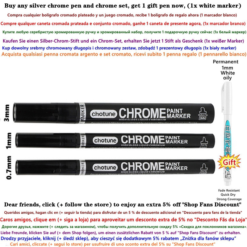 DIY peegeldav kunstimarker värvipliiats Hõbedane vedel kroomitud alkoholivärv peegeldav hõbedane markerpliiats Metallic Art käsitööpliiats