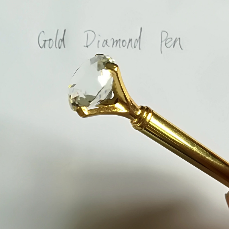 1 pix cu minge cu diamante mari, inel de cristal, pix pentru nuntă, pix din metal, pentru școală, birou, student, examen, semnătură, aprovizionare de papetărie