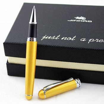 Jinhao 750 злато и сребро 15 цвята Rollerball Pen Висококачествено луксозно офис училище Консумативи за канцеларски материали Цял метал