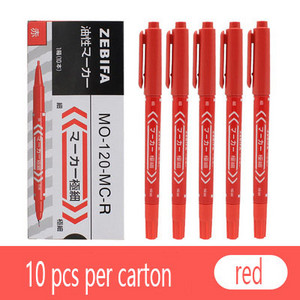 10 tk/komplekt Värvilised püsivad kunstimarkerid Pliiatsid Veekindlad topeltotstega õline tint Sketchbook Maalimine Koolitarbed Kirjatarbed