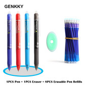 10 ΤΕΜ/Σετ πένας Gel Pen Rubber Hot Erasable Pen Imported Ink Temperature Control Erasable Pen Press Erasable Pens for School Office