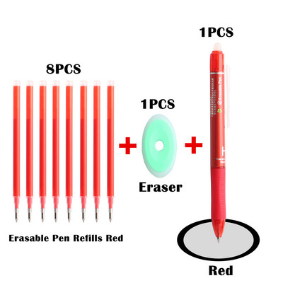 10 ΤΕΜ/Σετ πένας Gel Pen Rubber Hot Erasable Pen Imported Ink Temperature Control Erasable Pen Press Erasable Pens for School Office