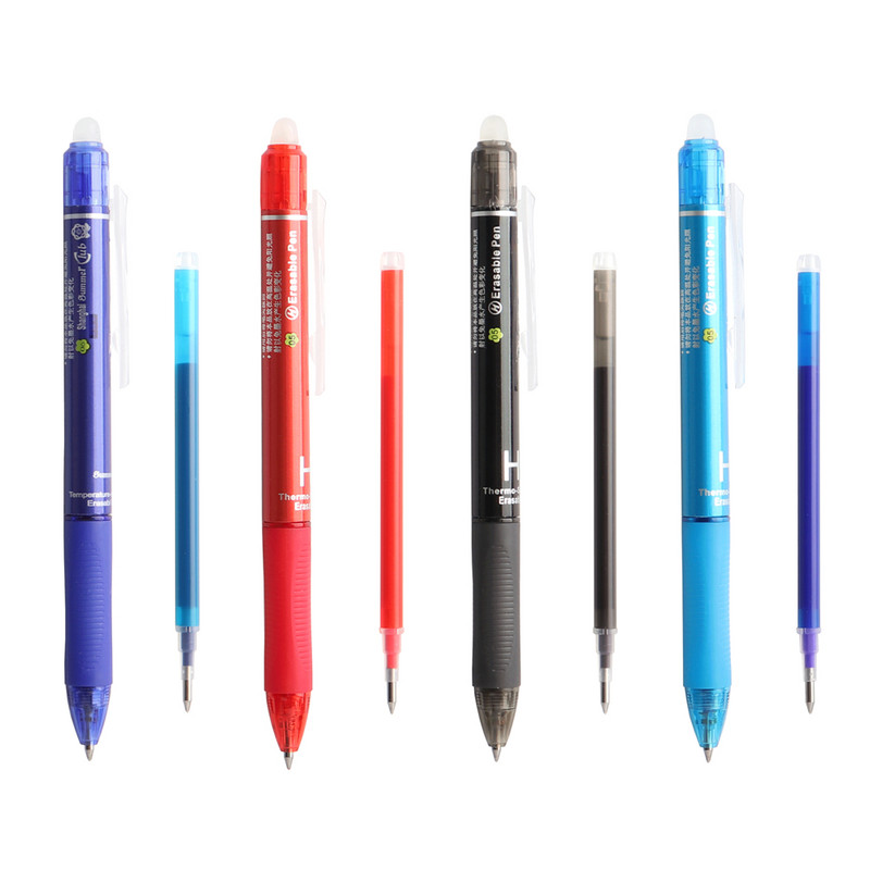 10 ΤΕΜ/Σετ πένας Gel Pen Rubber Hot Erasable Pen Imported Ink Temperature Control Erasable Pen Press Erasable Pens for School Office