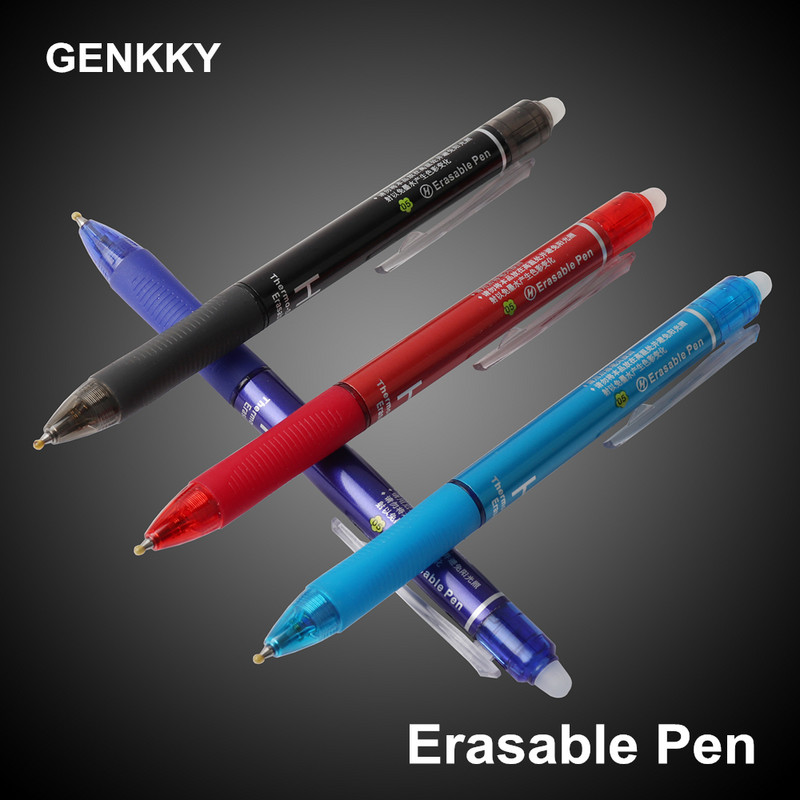 10 ΤΕΜ/Σετ πένας Gel Pen Rubber Hot Erasable Pen Imported Ink Temperature Control Erasable Pen Press Erasable Pens for School Office