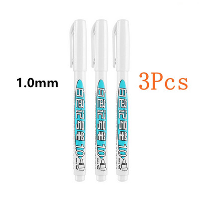 3 tk Creative valge tindiga geelpliiats 0,8 mm peen ots õpilaste kirjatarvete joonistamiseks kunsti kirjutamiseks koolitarvete jaoks