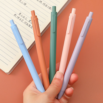 5 бр./компл. Creative Cute Simple Small Fresh Gel Pen Kawaii Macaron Neutral Pen Dnevnik Консумативи Писалка за канцеларски материали