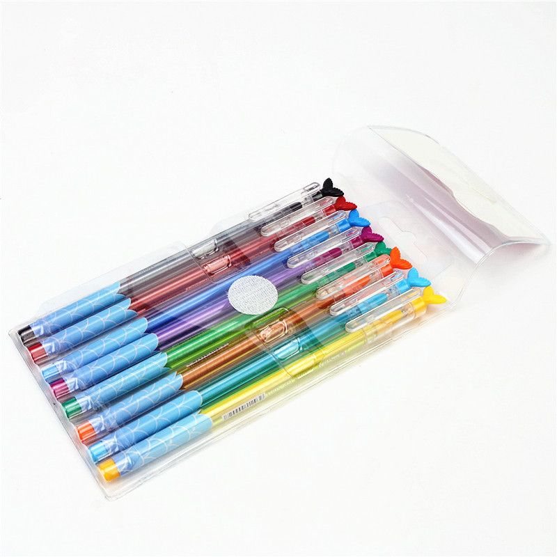 spalvotas gelio rašiklis 0,5 mm juoda raudona mėlyna Spalvingas dienoraščio piešimo rašiklis Linijos žymekliai mokantis rašyti raštinės reikmenis