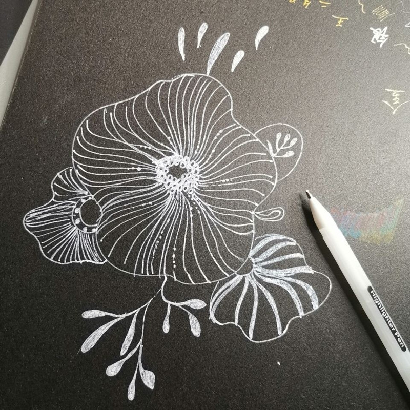 Haile 12 buc./set pix gel alb, vopsea de evidențiere, pix marker alb, 0,8 mm, vârf fin, tijă de reumplere pentru studenți, desen, articole de scris