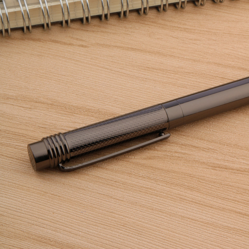 Luksuzna metalna kemijska olovka Gun Grey Wave Klasična dopisnica Uredski školski pribor Poklon za pisanje Novo