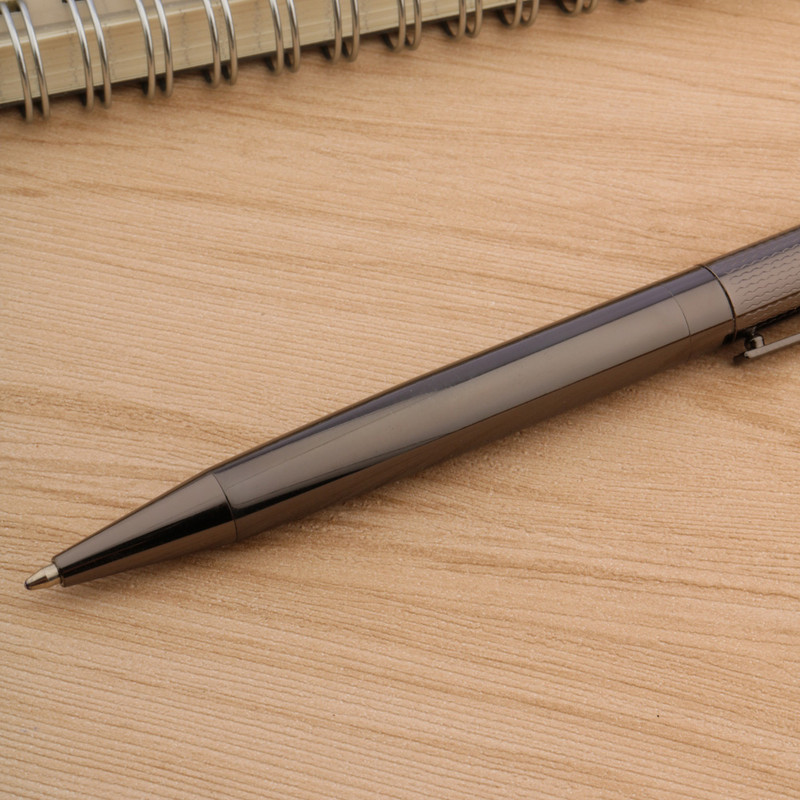 Luksuzna metalna kemijska olovka Gun Grey Wave Klasična dopisnica Uredski školski pribor Poklon za pisanje Novo