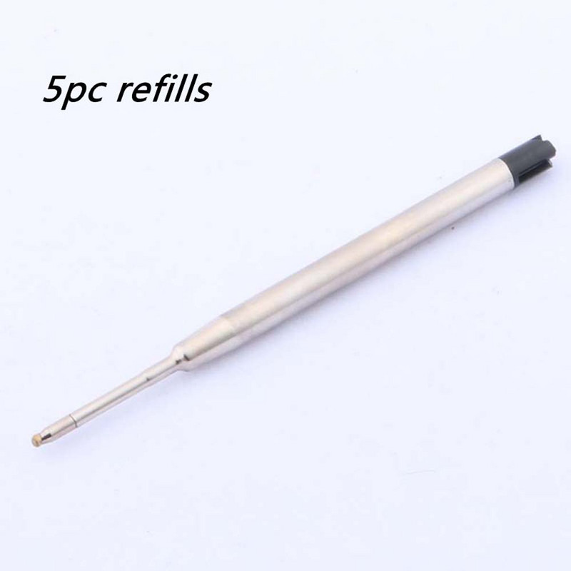 Klasična Y06 Press kemijska olovka, metalna crna, poslovna, studentska, uredska, školska olovka za pisanje, zlatne tinte