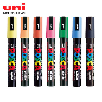 1 бр. UNI POSCA Marker Pen PC-3M POP Poster Графити Маркер Водоустойчив Студентски офис консумативи Рисуване Арт канцеларски материали 31 цвята